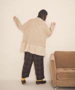 【ラストワン！】オックスフォードチェック　ワイドパンツ
